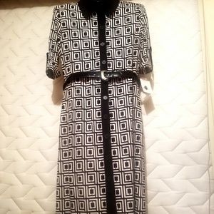 Liz Clairborne Signature  Block Dress_no belt